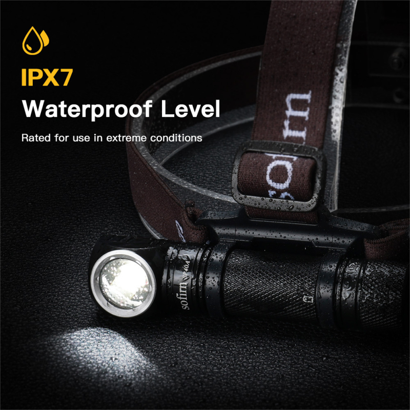 Sofirn SP40A LED svjetiljka, 20W, 3000mAh, USB-C punjenje, tijelo od aluminijske legure, domet zrake 50–100 m, pogodna za ronjenje, planinarenje i kampiranje