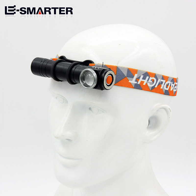 Čelna LED svjetiljka, 10W, aluminijska legura, 18650 baterija, domet 100–200 m