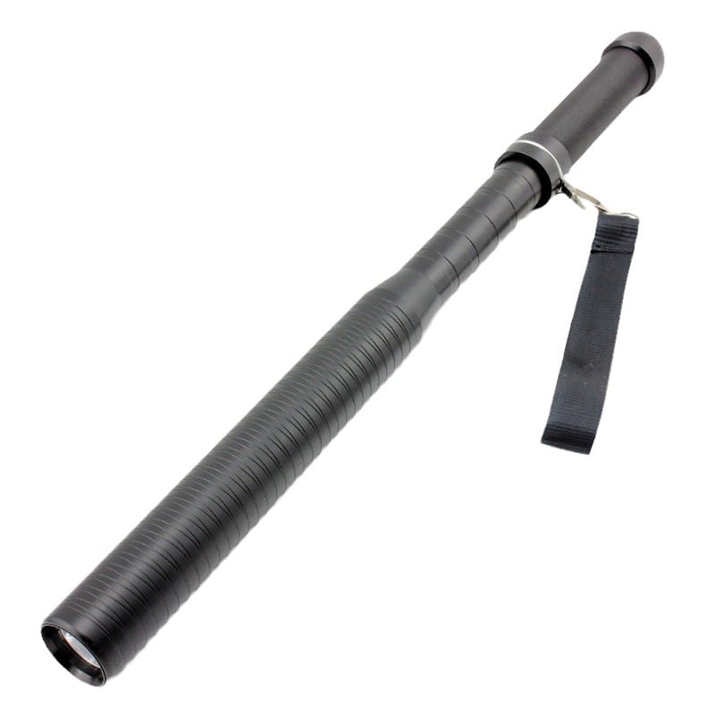 LED палка за самозащита и охрана с фенер, алуминиев корпус, 4200 mAh, 3W