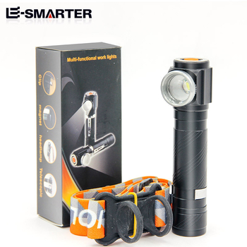 LED челна лампа с въртяща се глава, 360° въртене; 10 W, обхват 100–200 м; алуминиева сплав; захранване: 18650 литиева батерия (батерията не е включена)