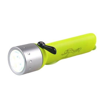 LED подводен фенер за гмуркане, пещерно изследване и риболов, силен светлинен лъч, дълъг обхват 100–200 m, магнитно управление, ръчно захранване