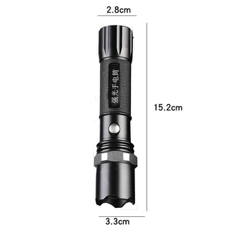 LED baterijska svjetiljka od aluminijske legure | 10W, 18650 baterija, domet snopa 100–200 m