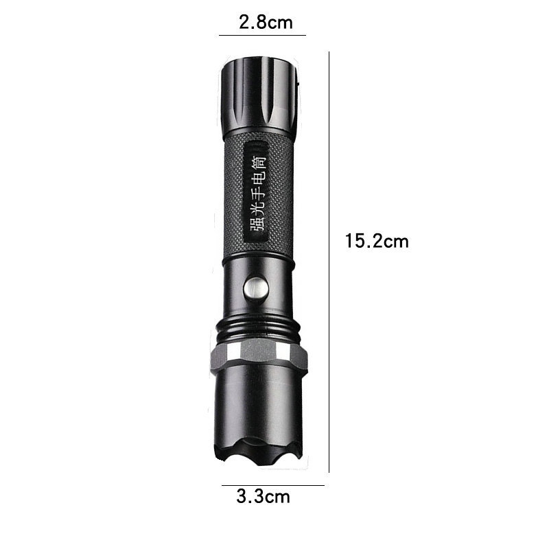 LED baterijska svjetiljka od aluminijske legure | 10W, 18650 baterija, domet snopa 100–200 m