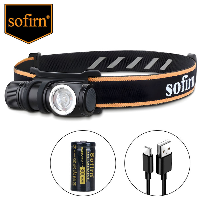 Sofirn HS10 LED челник - двойно използване (ръчно/за глава), 10W, 800mAh, 1000 lm