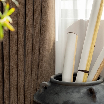 Tsukino séria Chenille Jacquard blackout záves s vzorom rybacia kosť, 71–90% zatienenie, do obývačky a spálne