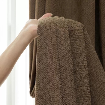 Tsukino séria Chenille Jacquard blackout záves s vzorom rybacia kosť, 71–90% zatienenie, do obývačky a spálne