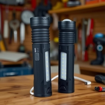 Laserska svjetiljka za vanjske avanture, punjiva, 20 W, 4800 mAh, 360° rotacija, domet ≥ 500 m