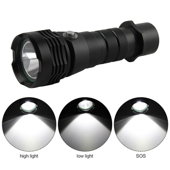 Potapljačka LED svjetiljka, 10W, 3000mAh, 350+ lumena, domet 200-500 m, aluminijska legura