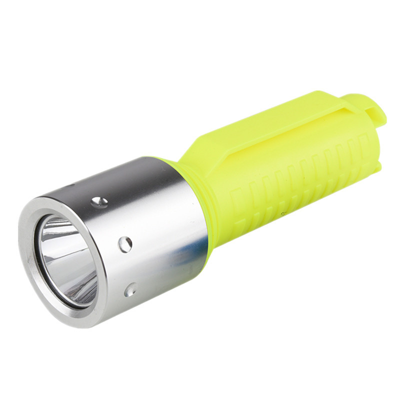 Potapljačka LED svjetiljka, kućište od plastike i aluminijske legure, napajanje baterijama, ultra-tanki dizajn, za ronjenje, planinarenje, kampiranje i špilje
