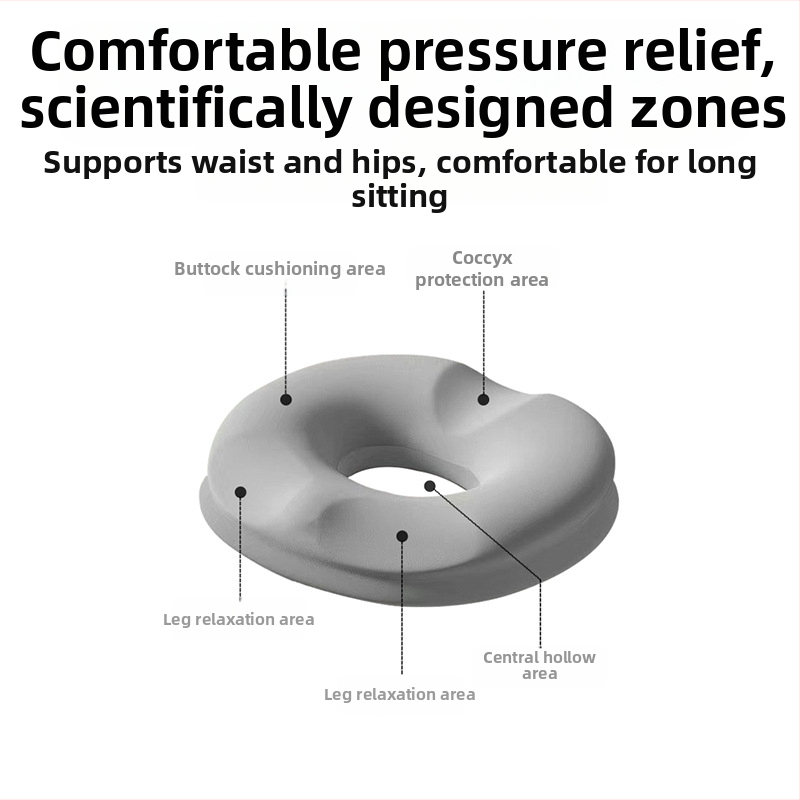 Podložka sedacia z pamäťovej peny, Ice Silk povlak, priedušná, na dlhé sedenie, do kancelárie a auta, úľava od tlaku