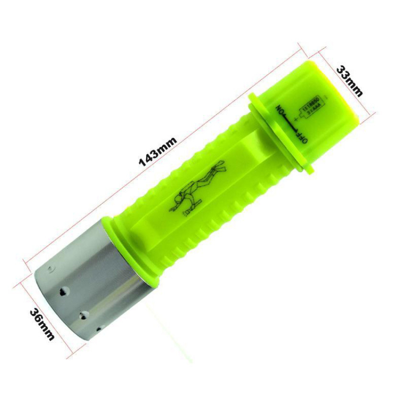 XM-L T6 LED potapljačka svjetiljka, punjiva, 7W, kućište od aluminijske legure, domet 100–200 m