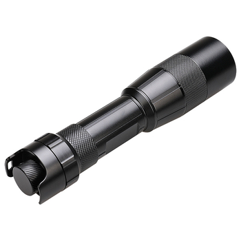 RichFire LED svjetiljka s neprekidnim podešavanjem svjetla, 5W, 2600mAh, aluminijska legura, crvena/zelena svjetlost i IR, napajanje baterijom, domet 100–200 m