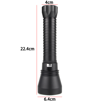 XHP70.2 LED baterijska svjetiljka, aluminijska legura, 30W, domet 200-500 m, 26650 baterija (nije uključena)