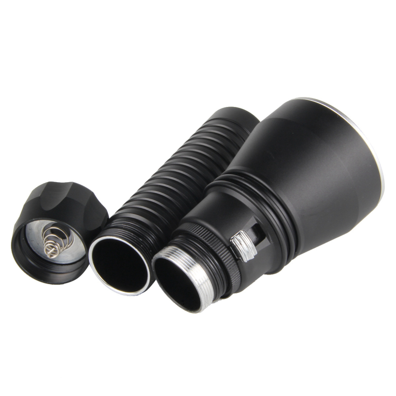 XHP70.2 LED baterijska svjetiljka, aluminijska legura, 30W, domet 200-500 m, 26650 baterija (nije uključena)