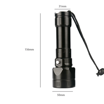 Potapljačka LED svjetiljka, tijelo od aluminijske legure, baterija 5000 mAh, snaga 30 W, domet 200–500 m