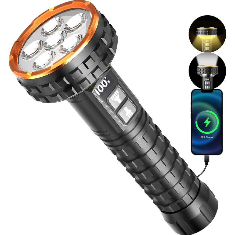 Potapljačka spašavajuća LED svjetiljka 20W, aluminijsko kućište, baterija 26650mAh, domet 100–200 m, otporna na eksplozije