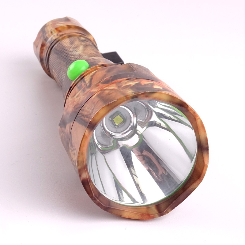 LED kézi zseblámpa, újratölthető, 10W, alumíniumötvözet, hatótávolság 200–500 m