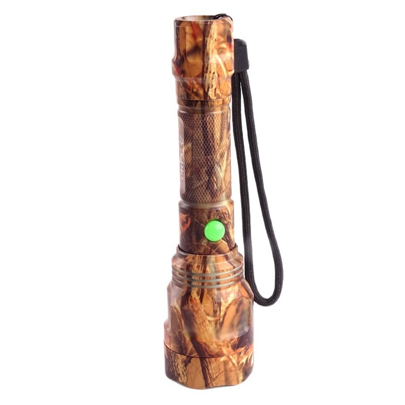 LED kézi zseblámpa, újratölthető, 10W, alumíniumötvözet, hatótávolság 200–500 m