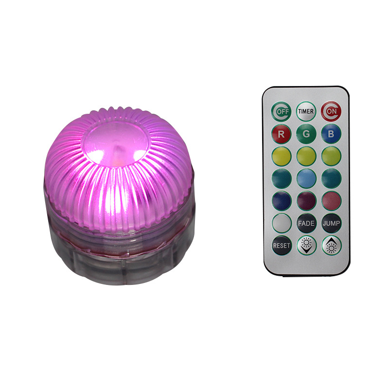LED podvodna svjetiljka za akvarij s daljinskim upravljačem, vodootporna dekorativna svjetiljka za vrt ili krajolik, 2W, baterija 600mAh, 360° okret, domet do 50 m