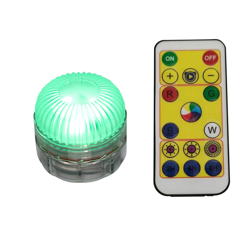 5-LED podvodna LED svjetiljka – vodootporna, daljinski upravljač, ponovno punjiva baterija 600 mAh