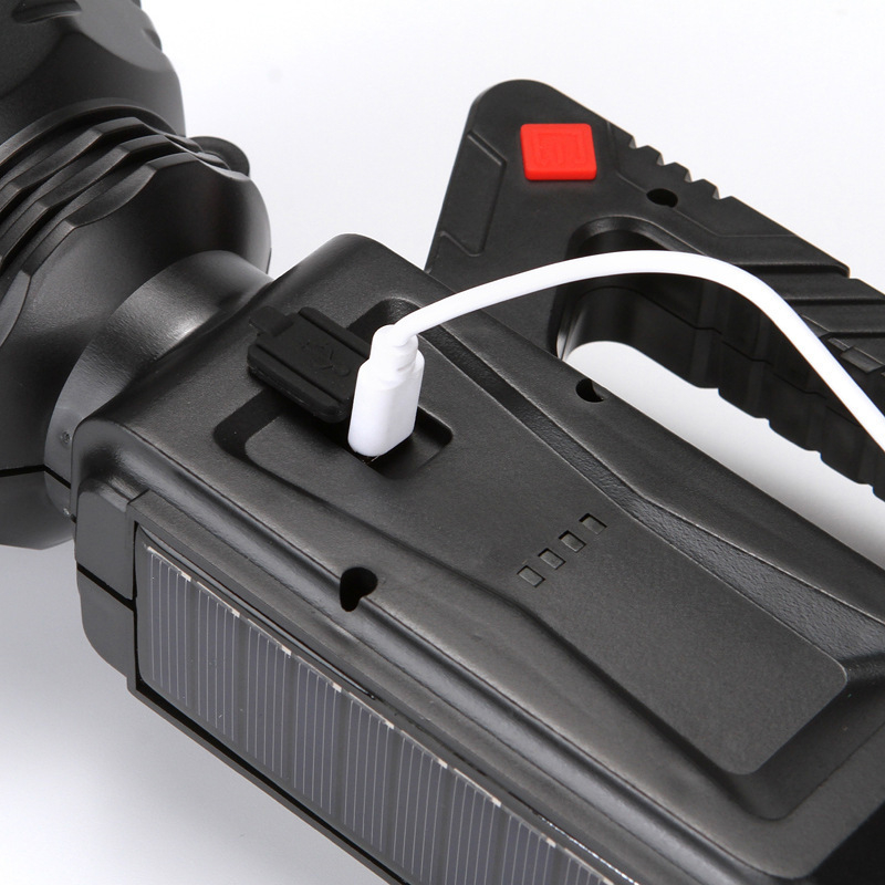 Ručno napajana LED svjetiljka s solarnim napajanjem i ručnim punjenjem, 5W, 2400mAh, vodootporna, za kampiranje i ribolov