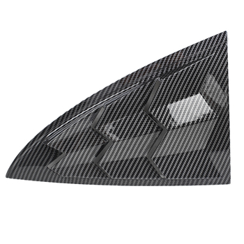 Hátsó oldalsó ablaktvédő lamellákkal – műanyag szénszálas dekoráció Tesla Model 3-hoz (2017–2022)