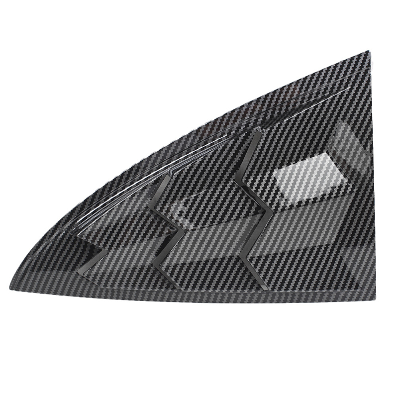 Hátsó oldalsó ablaktvédő lamellákkal – műanyag szénszálas dekoráció Tesla Model 3-hoz (2017–2022)