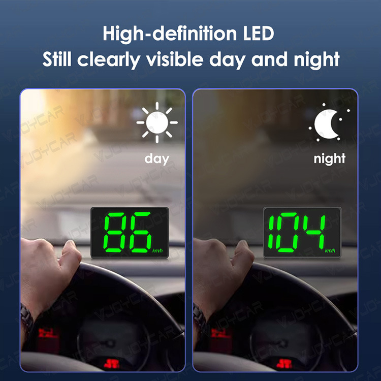 LED HUD head-up afişaj cu intrare GPS, alimentare USB, rezoluție HD, compatibilitate universală