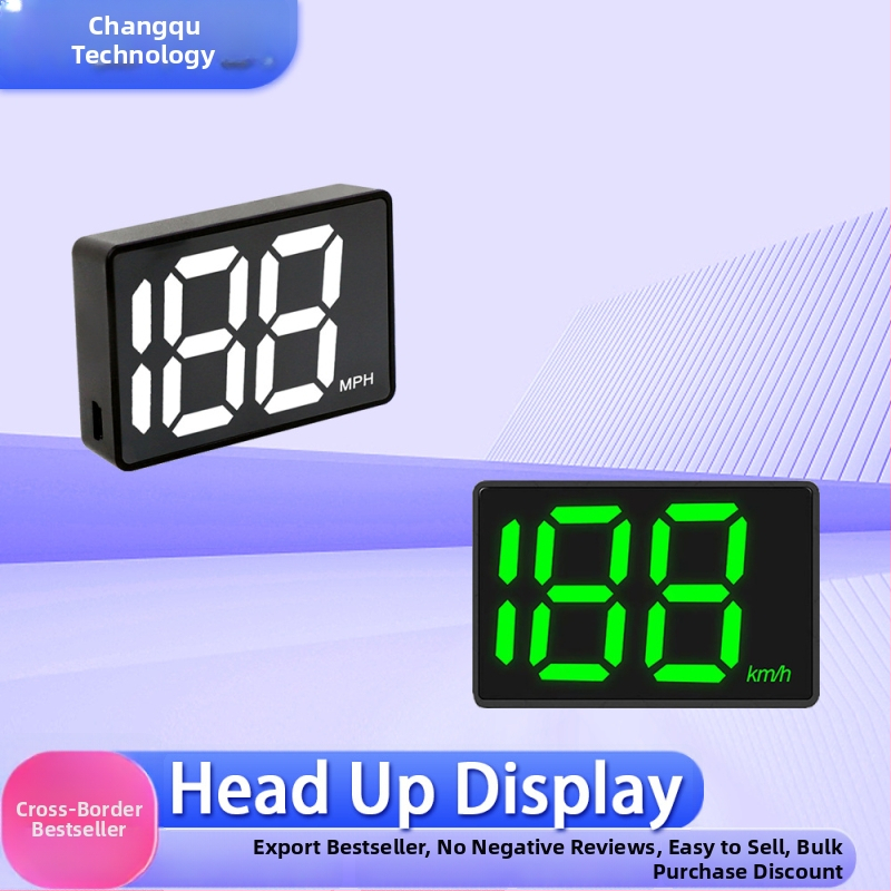 LED HUD palubný displej s GPS vstupom, USB napájaním, HD rozlíšením, univerzálna kompatibilita