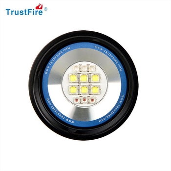 Trustfire Φακός Κατάδυσης για Φωτογράφηση – LED 50W, 5000mAh, Αλουμινένιο Κράμα, Εμβέλεια έως 50 m