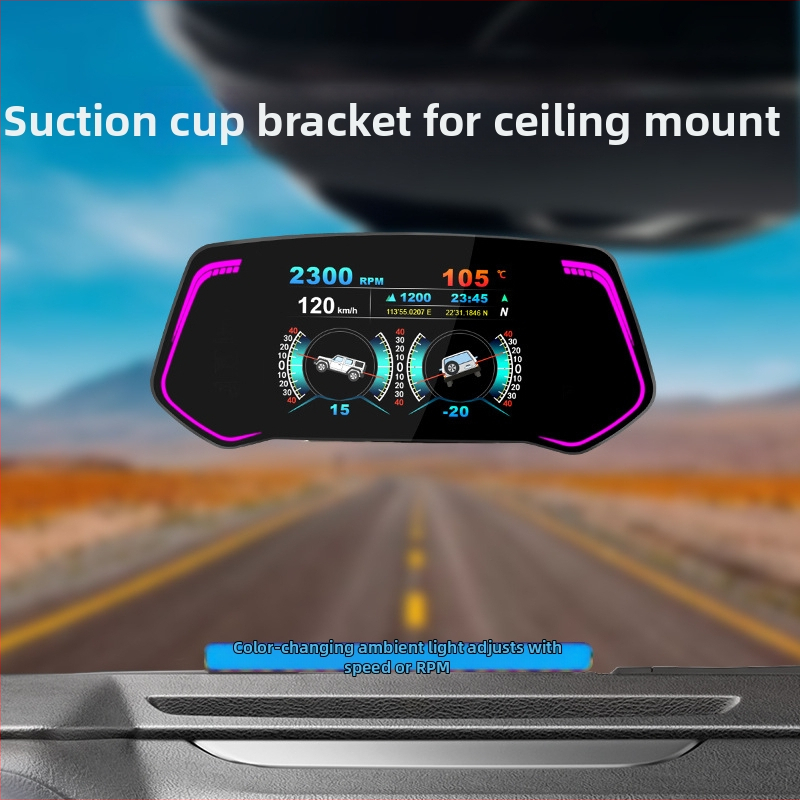 OBD LCD prístrojová doska, model TCA02, napájanie cez OBD rozhranie, vstupný signál OBD, hmotnosť 327 g