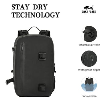 Vanjski vodootporni ruksak za ribolov • PVC materijal • vodootvornost zipovi IPX7/IPX4 • kapacitet 20 L