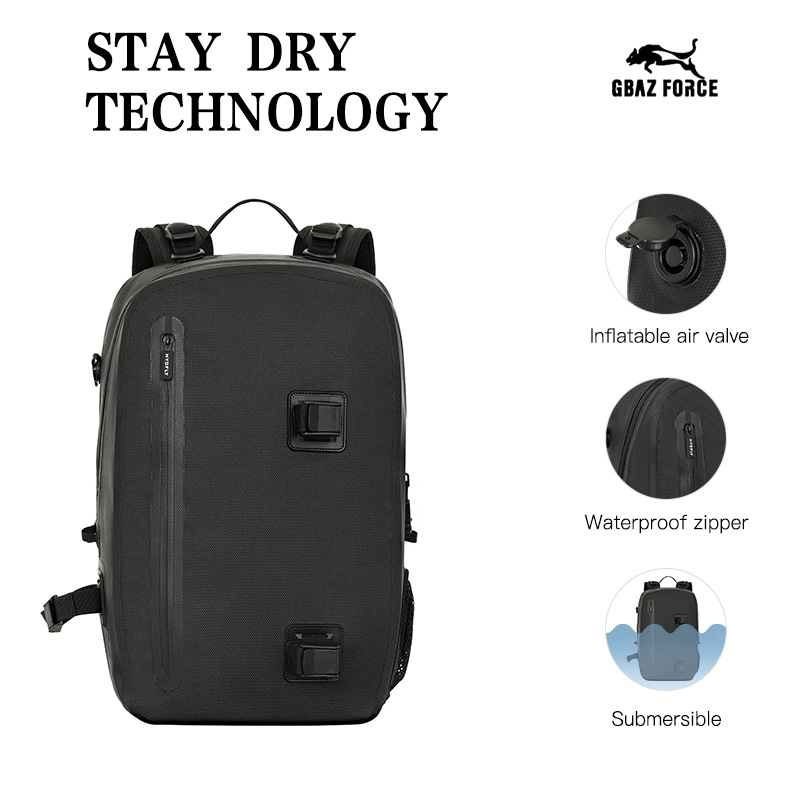 Vanjski vodootporni ruksak za ribolov • PVC materijal • vodootvornost zipovi IPX7/IPX4 • kapacitet 20 L