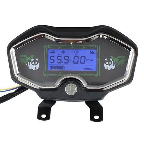 Elektromos háromkerekű műszerfal LCD kijelzővel, univerzális 48V/60V/72V kompatibilitás, teljesítménymérő és sebességmérő