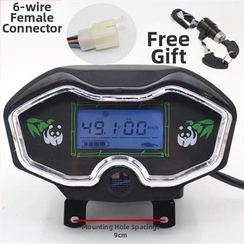 LCD palubný panel pre elektrický trojkolesový skúter, univerzálna kompatibilita 48V/60V/72V, meranie výkonu a tachometer