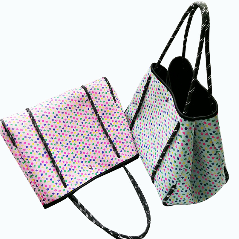 TPU torba za plažu – vodootporna tkanina, minimalistički stil, kapacitet 15 540, uzorak Broken flowers