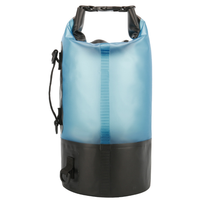 Prijenosna PVC prozirna vodootporna biciklistička torba, bucket stil, za rafting i istraživanje rijeka.
