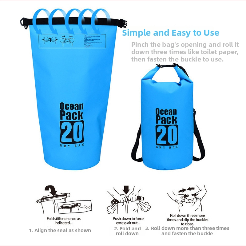 Vodotesná taška/krabica na kempovanie - PVC, objem 2-20 L, unisex