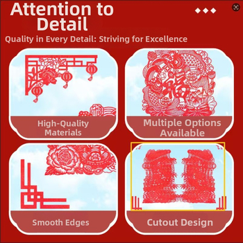 Okno nálepky Rok Koňa 2026 s požehnaním slov | Materiál: flokovaná látka; Balenie: OPP taška; Značka: Hong Kong qi