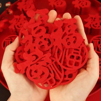 Újévi ajtó- és ablakmatricák – Mini áldás matricák a új otthonhoz és költözéshez, kínai stílus, 2025-ös kígyó éve, vegyes áldások, 300 db + 300 ragasztópont