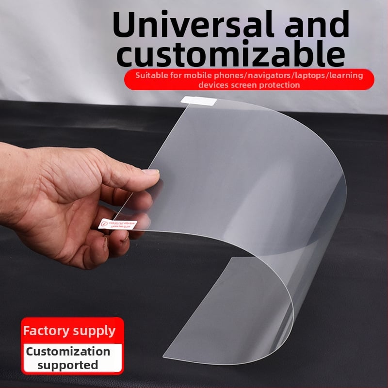 Φίλμ προστασίας οθόνης tablet για κεντρικό πίνακα αυτοκινήτου και μεγάλη οθόνη πλοήγησης – PET, μηχανική κατεργασία, προσαρμοσμένα σχέδια, βάρος 20–80 g