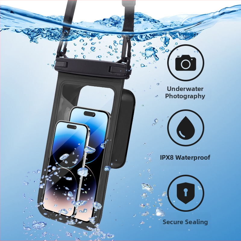 PVC vodootporna torbica za telefon, za plažu, plivanje i rafting — kompatibilna s dodirnim zaslonom, vrhunske kvalitete