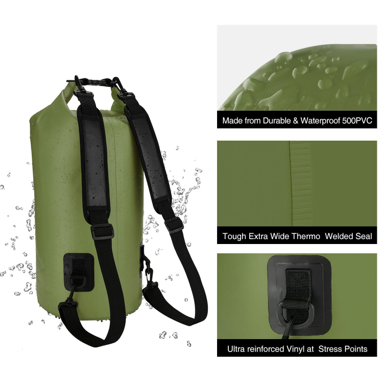 Vanjski vodootporni ruksak od PVC-a, pogodan za planinarenje, alpinizam, plivanje i rafting