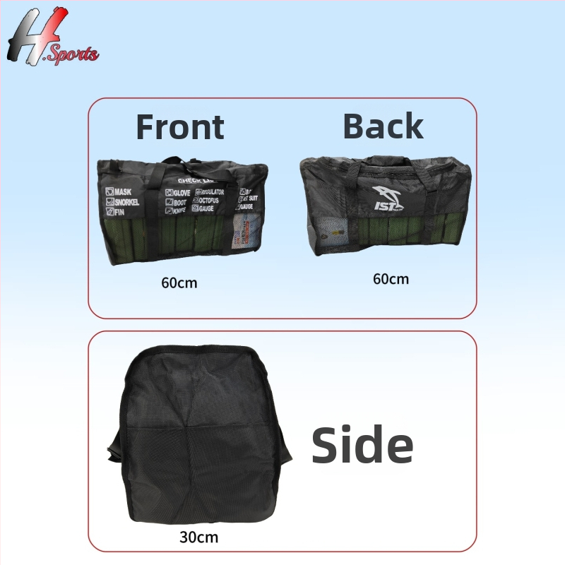 Potápačská sieťová taška – objem 20-35L, kompozitný materiál, značka W.M.D a H.Sports
