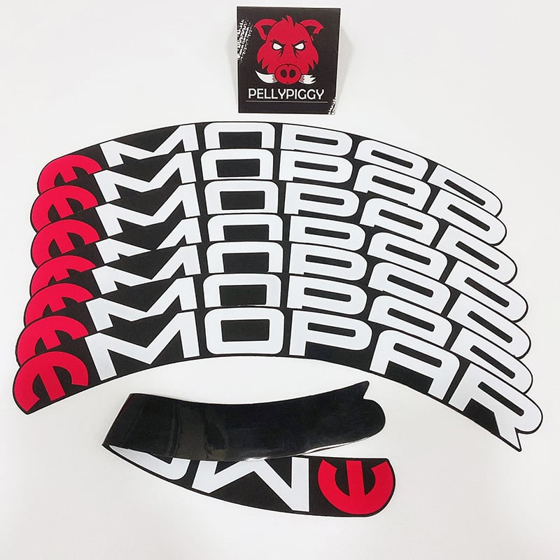 Pelly Piggy Set slova za automobile i motocikle — PVC, prilagodljive spojene riječi, lijepljenje