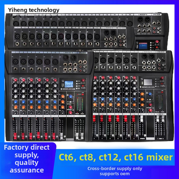 CT séria mixér s 6-, 8-, 12- a 16-kanálmi, 48V phantom napájaním