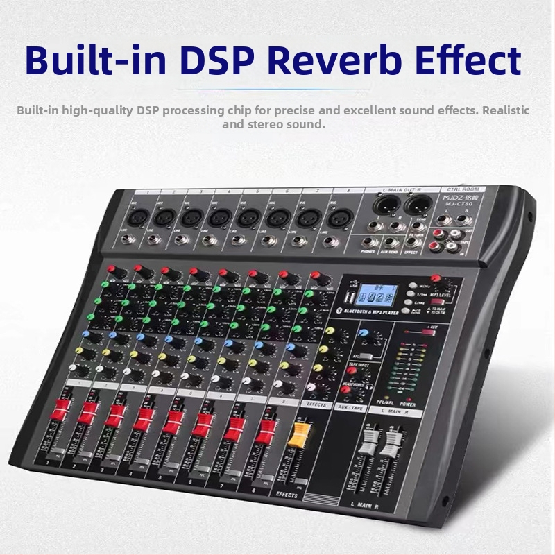 CT séria mixér s 6-, 8-, 12- a 16-kanálmi, 48V phantom napájaním