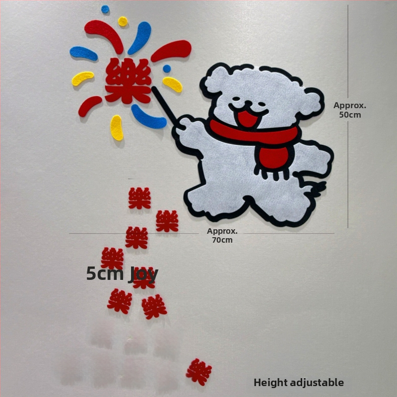 Netkaná textília svadobná výzdoba – Samolepka s symbolom šťastia na dvere a okná, dekoratívna skriňa; Materiál: netkaná textília; Import: Nie; Značka: Iná; Kategória: Slovo šťastia