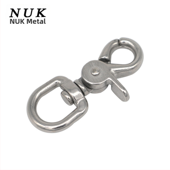 Háčik z nehrdzavejúcej ocele 316 pre potápanie, s karabínou na homára, háčik s orlím ústom, kľúčenka a otáčavý pružinový hák