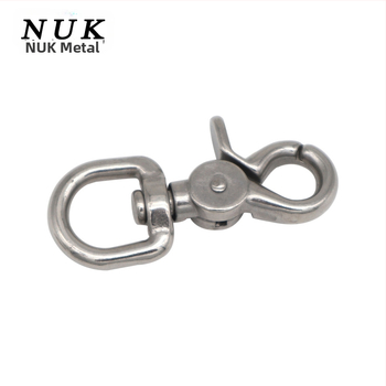 Háčik z nehrdzavejúcej ocele 316 pre potápanie, s karabínou na homára, háčik s orlím ústom, kľúčenka a otáčavý pružinový hák